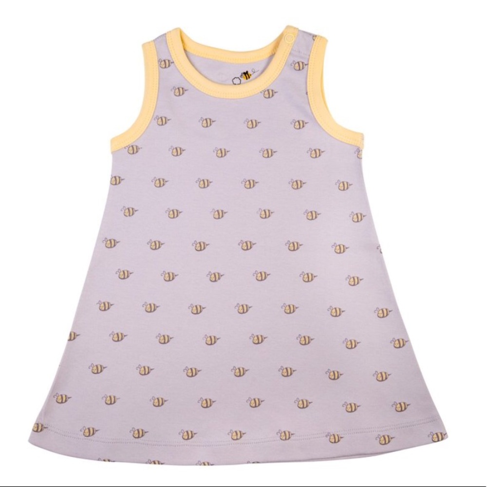 Bee Pattern 3 Set Package - Dress, Bloomer n Bib.